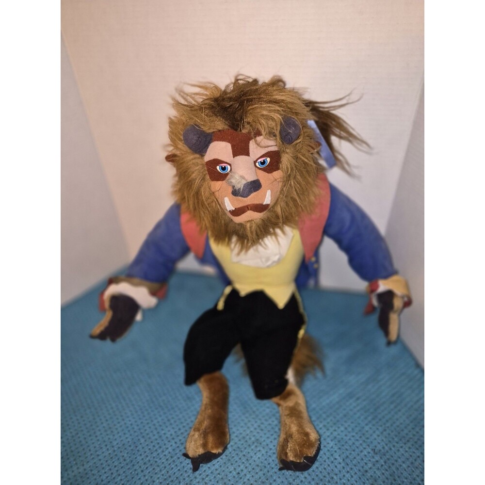 Disney Beauty and The Beast Plush Beast 22" Jumbo Stuffed Animal Vintage Doll